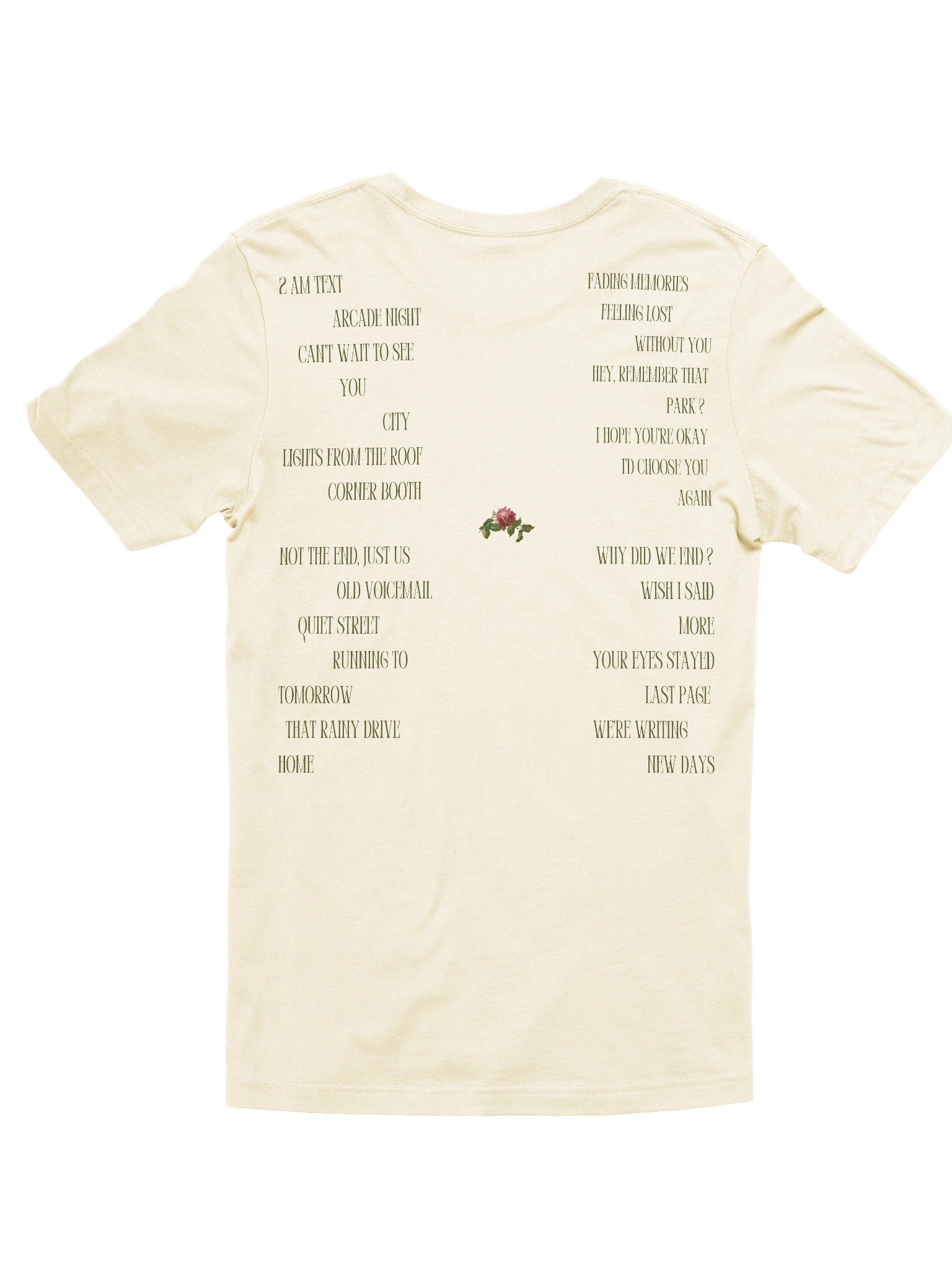 Letters Track List Tee product image (2)