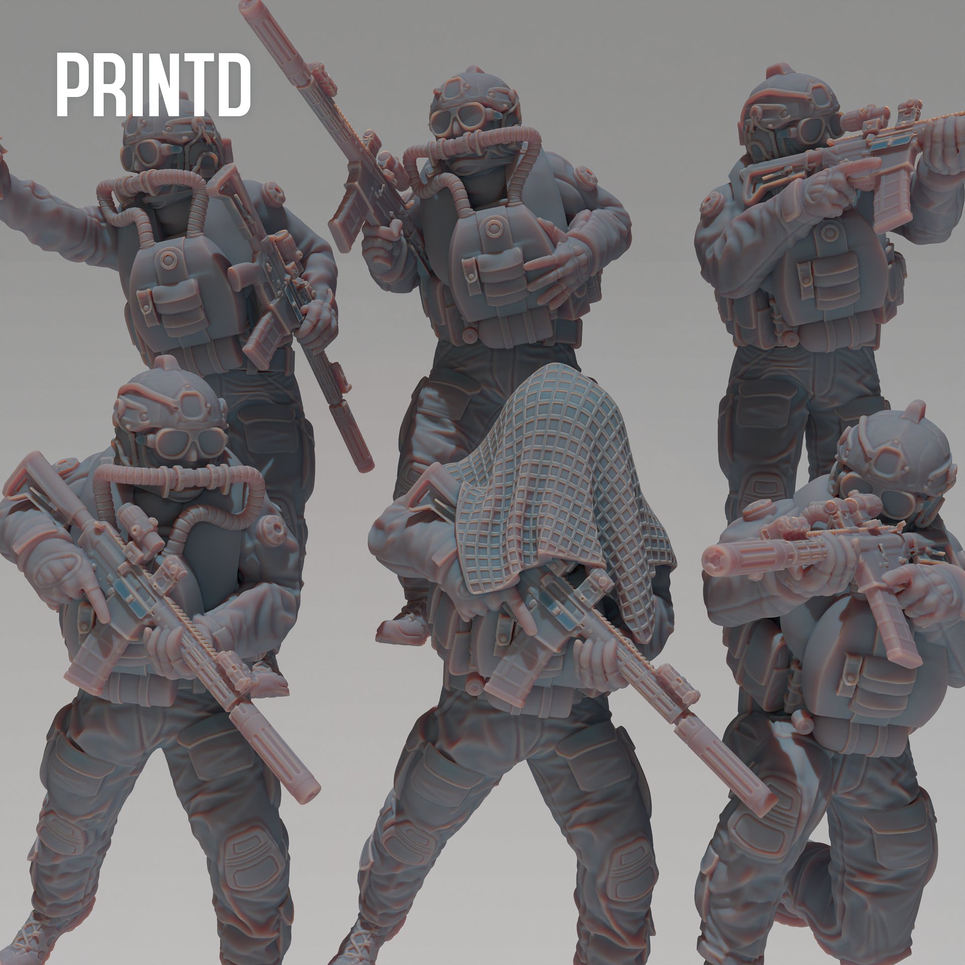 United Navy Seals - Modern Warfare Wargame Hobby Resin Scale Models product image (1)