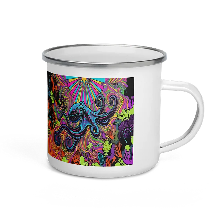 Psychedelic Octopus Enamel Mug product image (2)