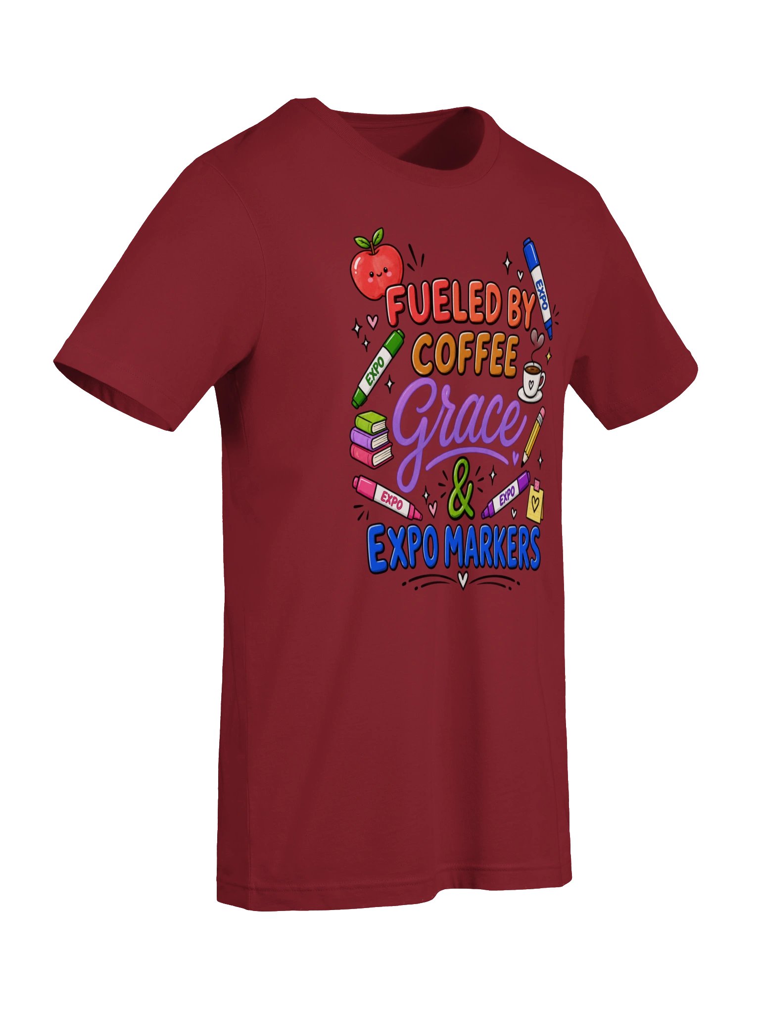 Fueled by Coffee, Grace & Expo Markers Tee product image (7)