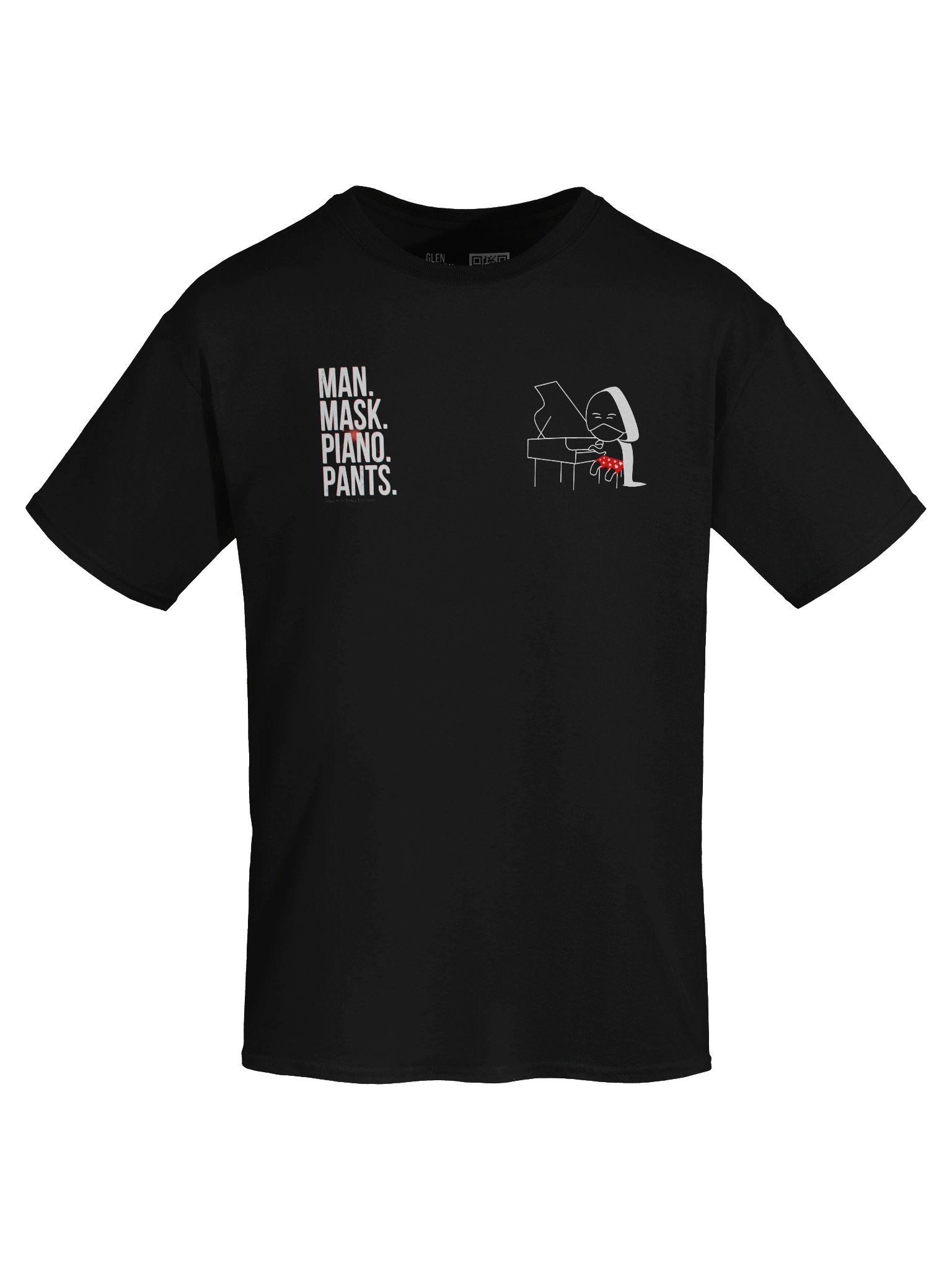 *BRAND NEW* Man. Mask. Piano. Pants. T-shirt (version 3) product image (5)