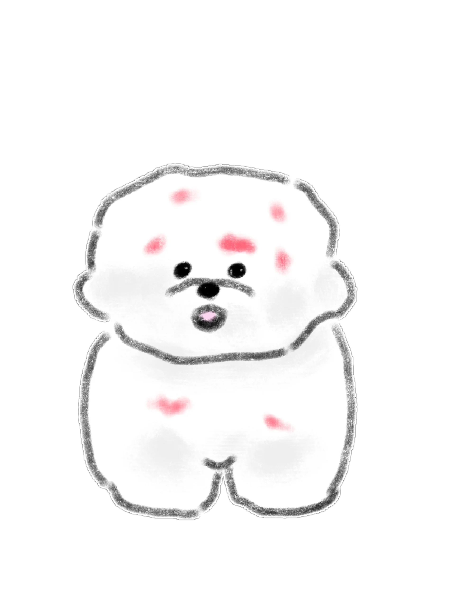 27 Hand-Drawn White Dog PNG Clipart Bundle product image (6)