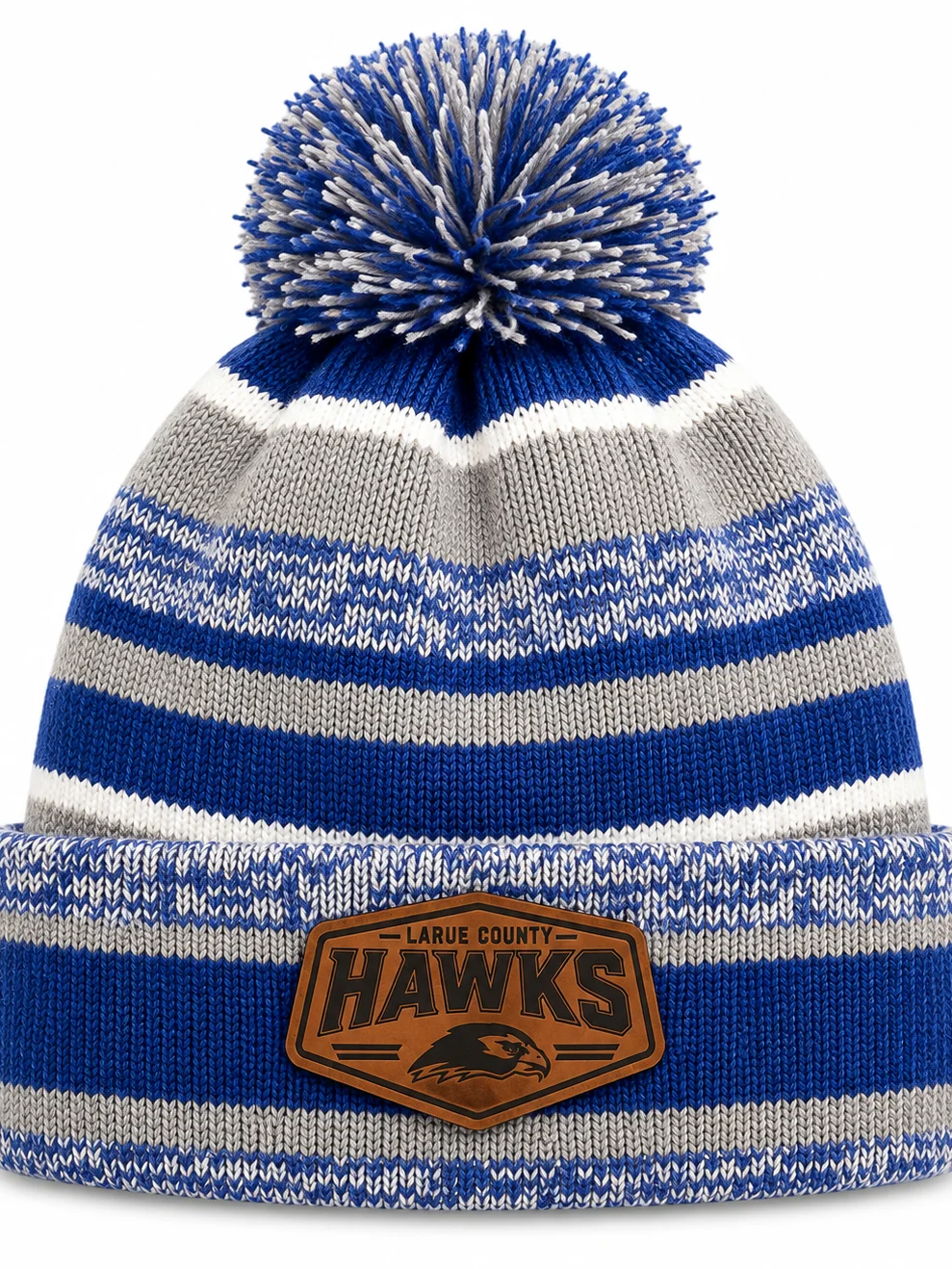 Hawks new era beanie leather patch product image (1)
