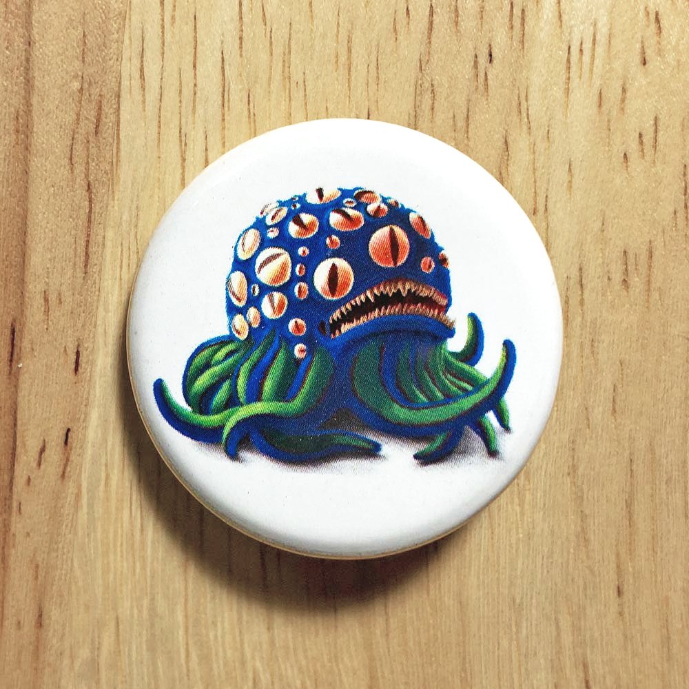 A Horrible Something Button Pin product image (1)