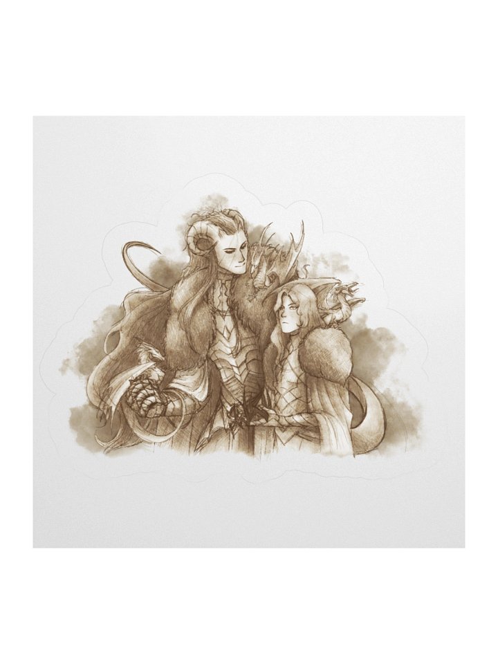 Melkor and Mairon - sticker product image (2)