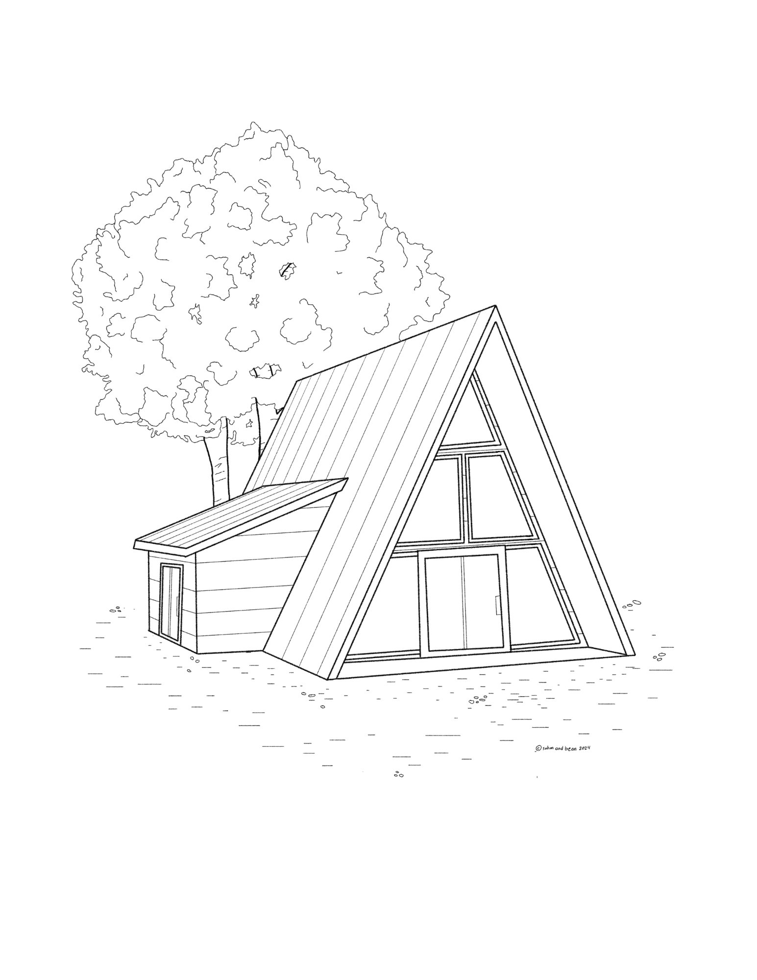 Coloring Like a Nerd - Free Coloring Sheet PDF for the Architecturally Inclined product image (4)
