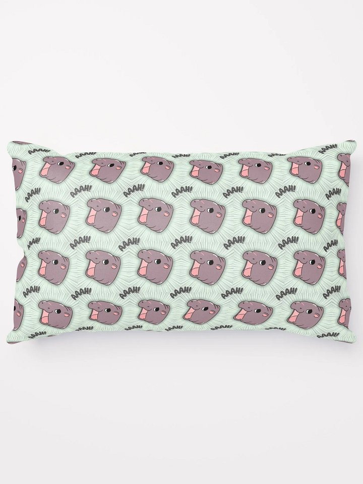 MOODENG'S LIGHT GREEN AAAH! PILLOW! product image (1)