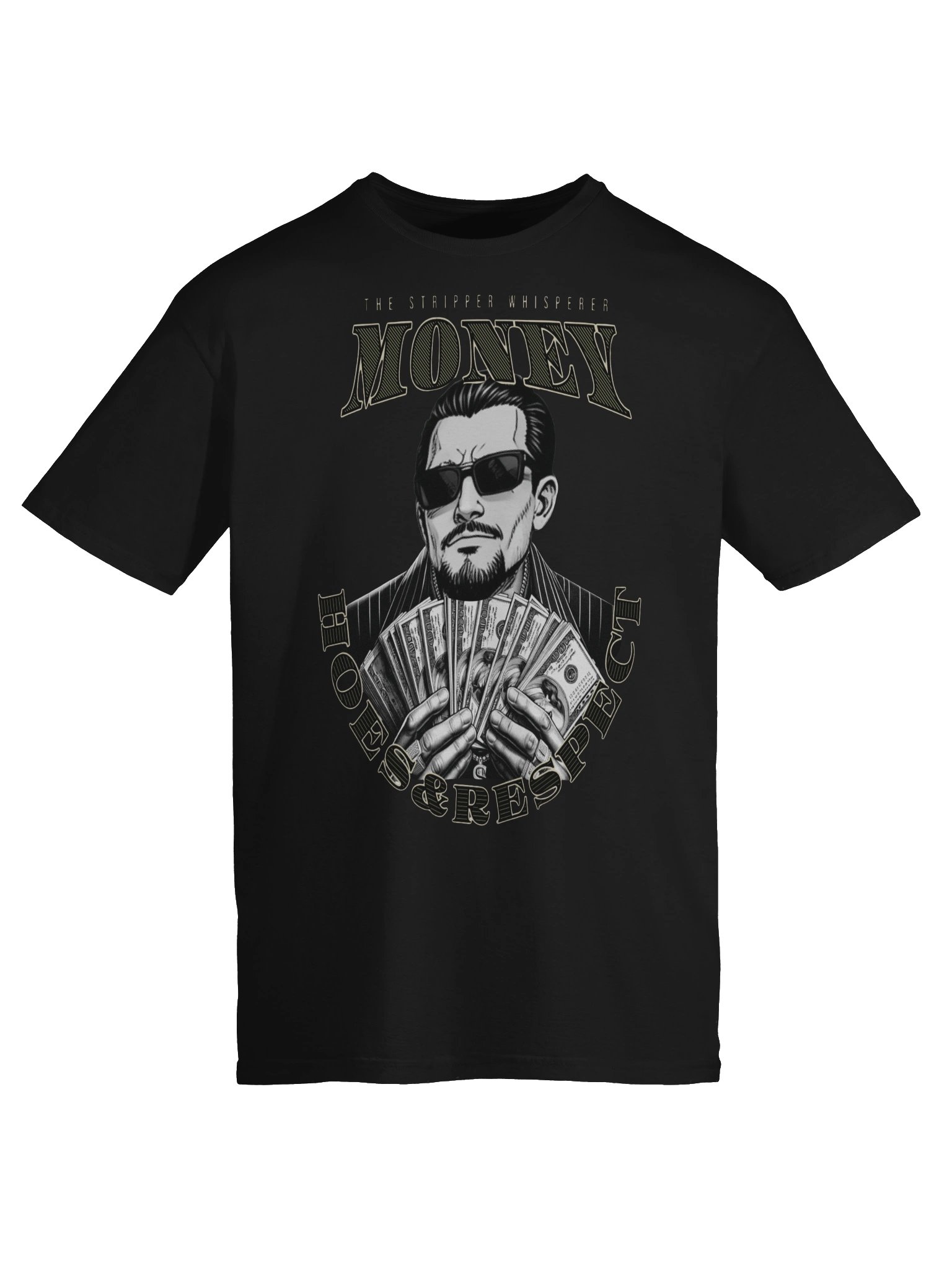 money hoes and respect shirt product image (43)