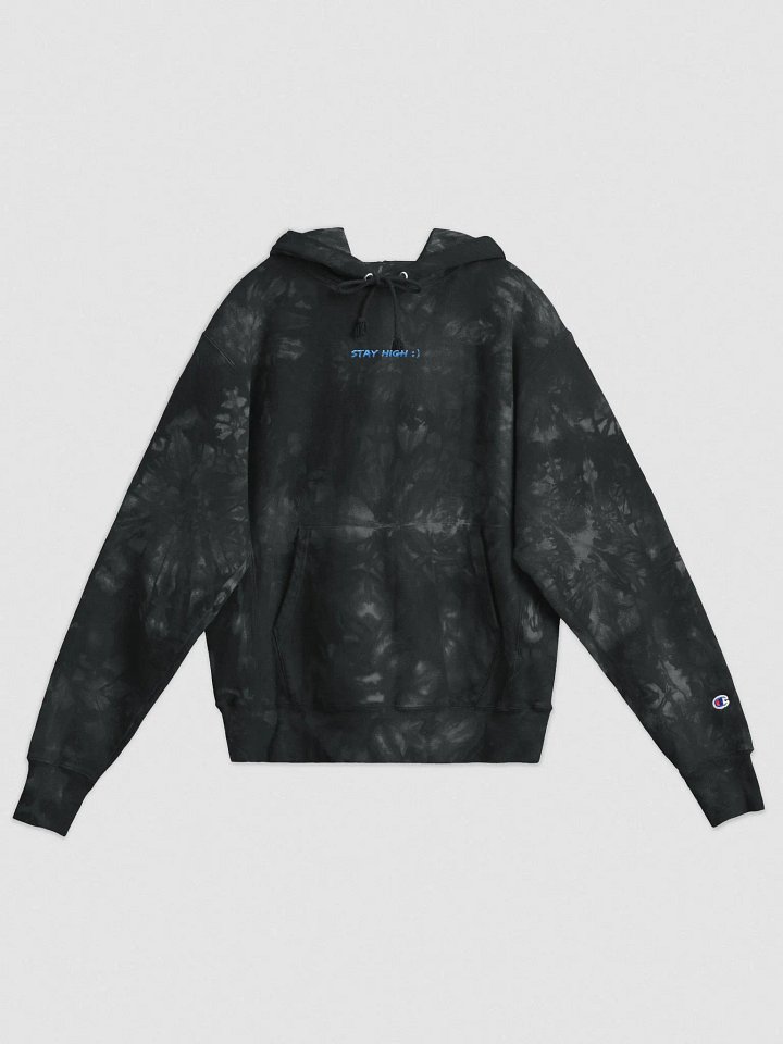 Champion Stay High Tie-Dye Hoodie (Blue Text) product image (2)