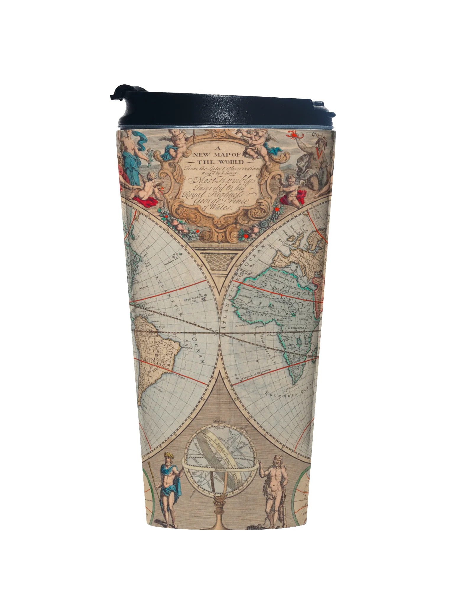 Antique World Map Travel Mug product image (1)