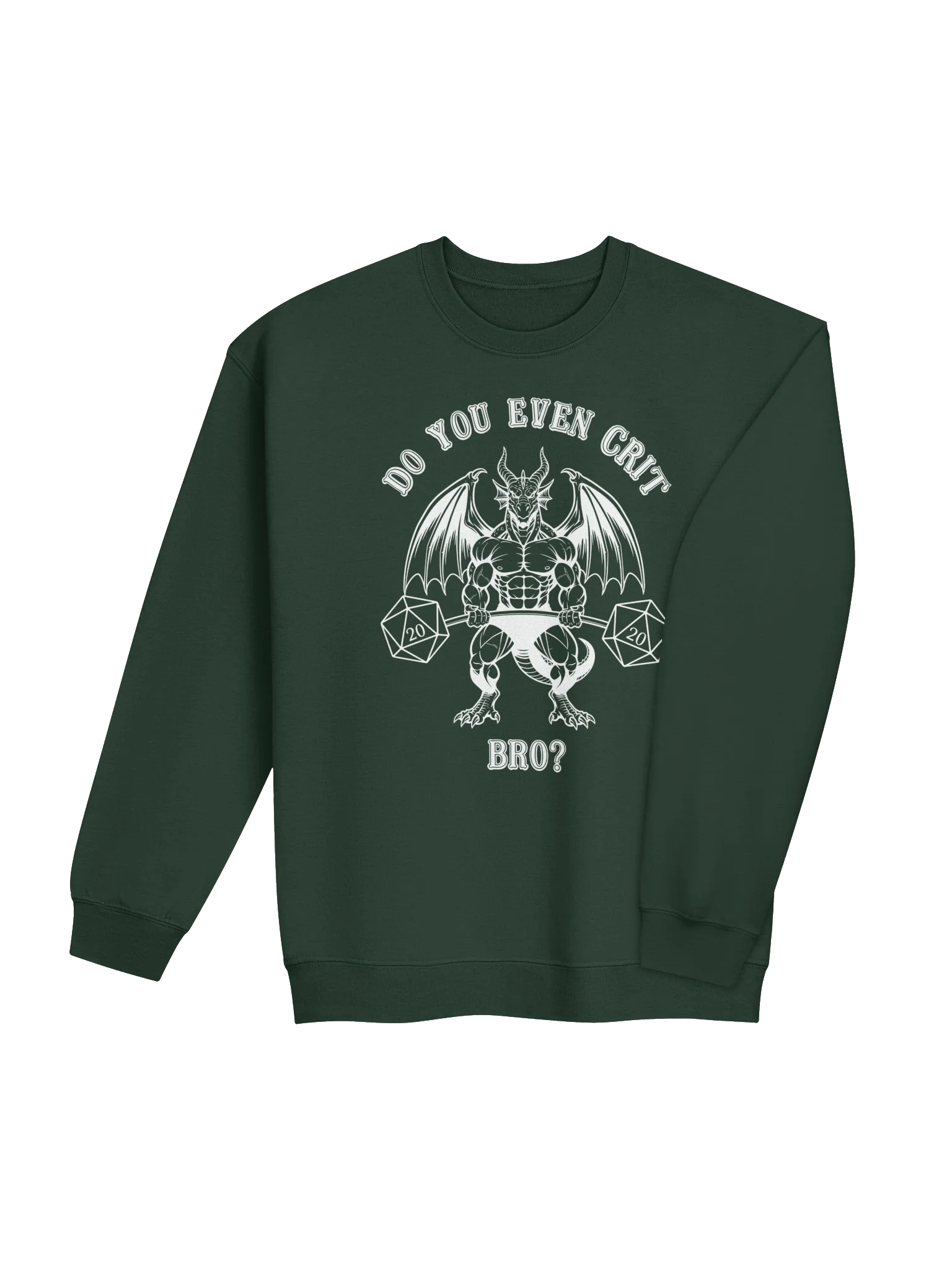 "Do You Even Crit Bro?" Crewneck Sweatshirt - Gildan Classic product image (9)