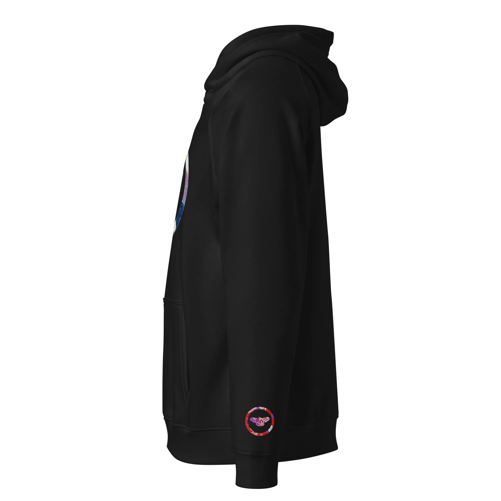 Moth SOL'S Eco Raglan Hoodie (Front Patch) with Embroidered Sleeves product image (3)