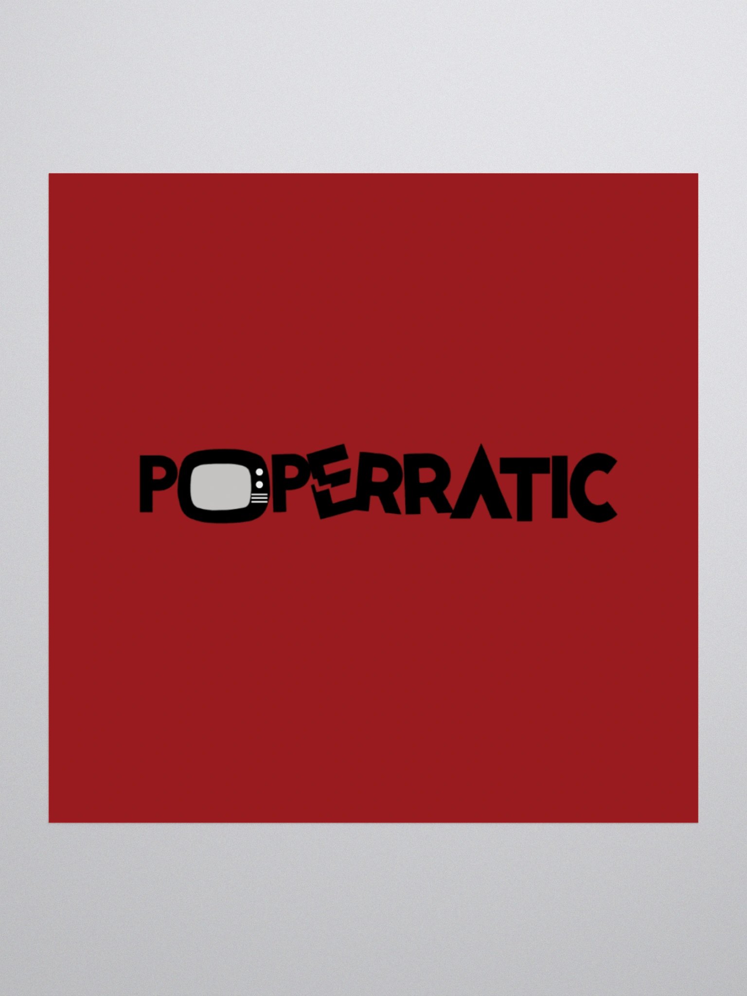 Poperratic - Logo Sticker product image (2)