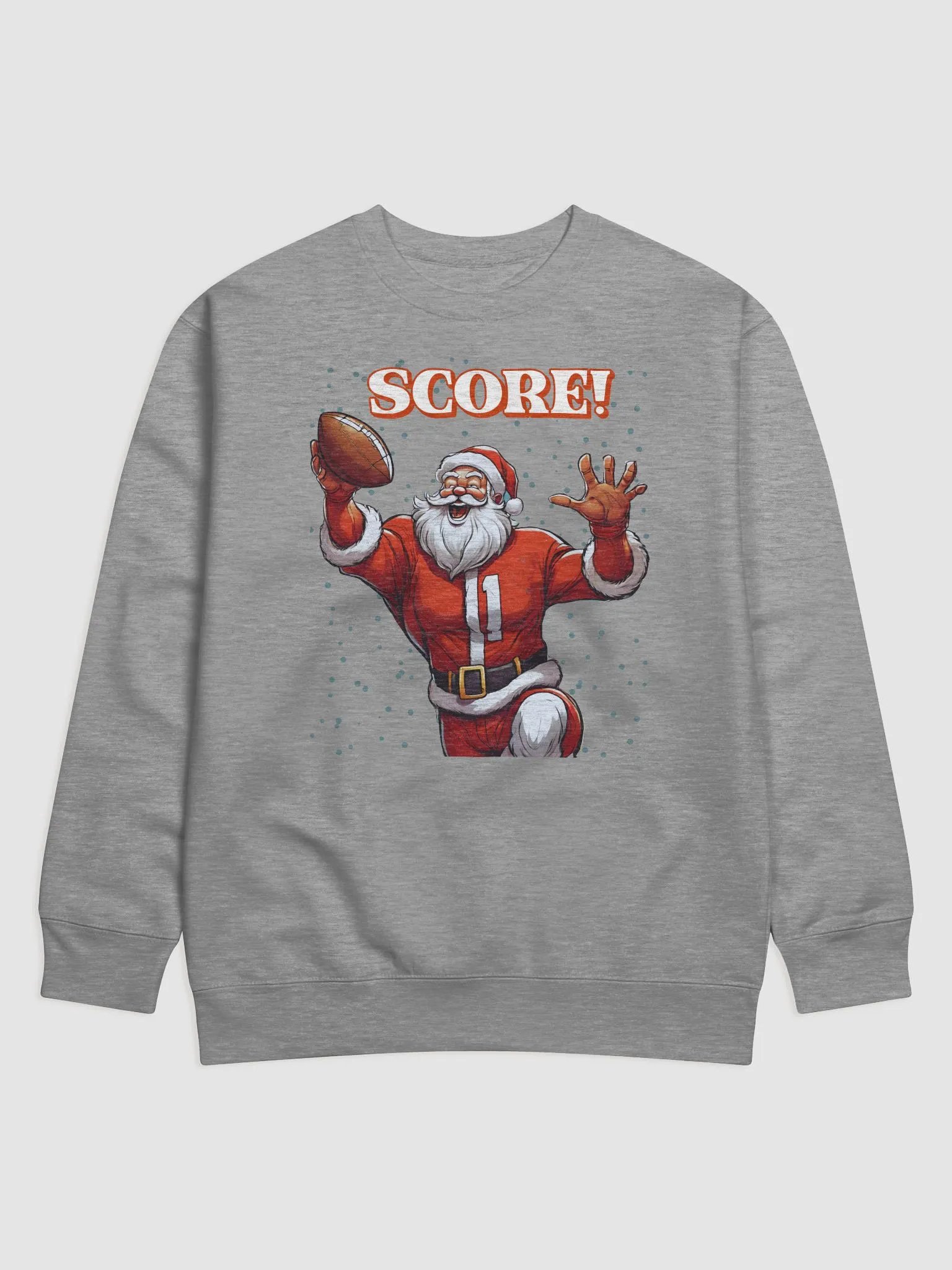 Football Playing Santa Claus Sweatshirt product image (5)