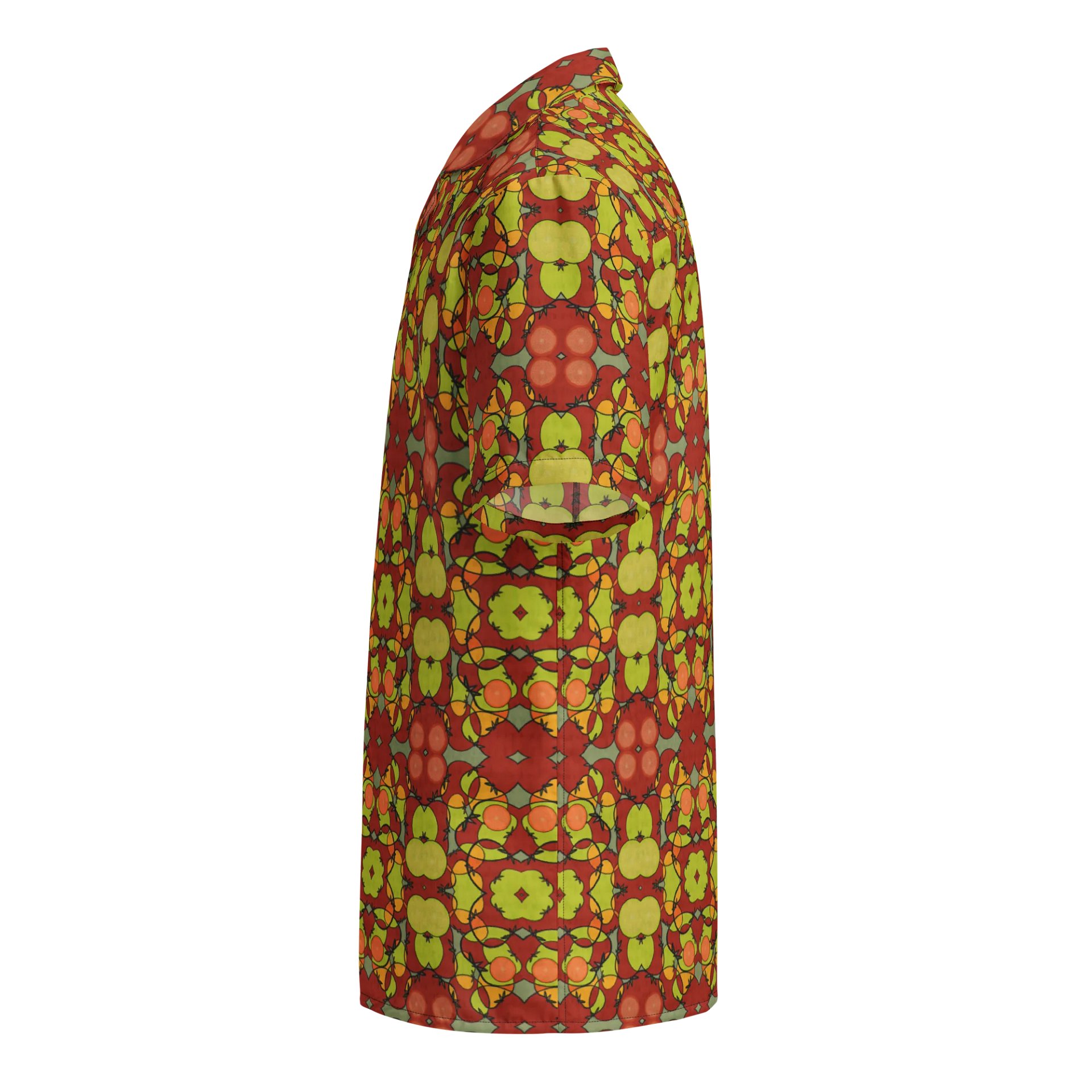Tomato Glow – Vibrant Pattern Hawaiian Shirt product image (5)