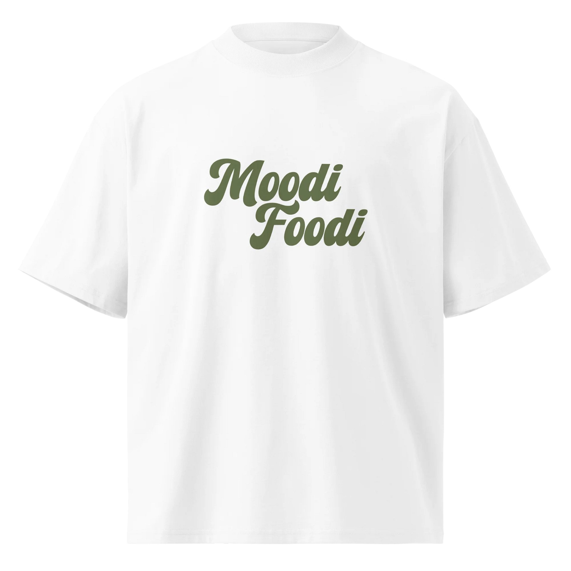 Moodi Foodi Originals – Organic Oversized Tee – Natural Feel - Olive product image (1)