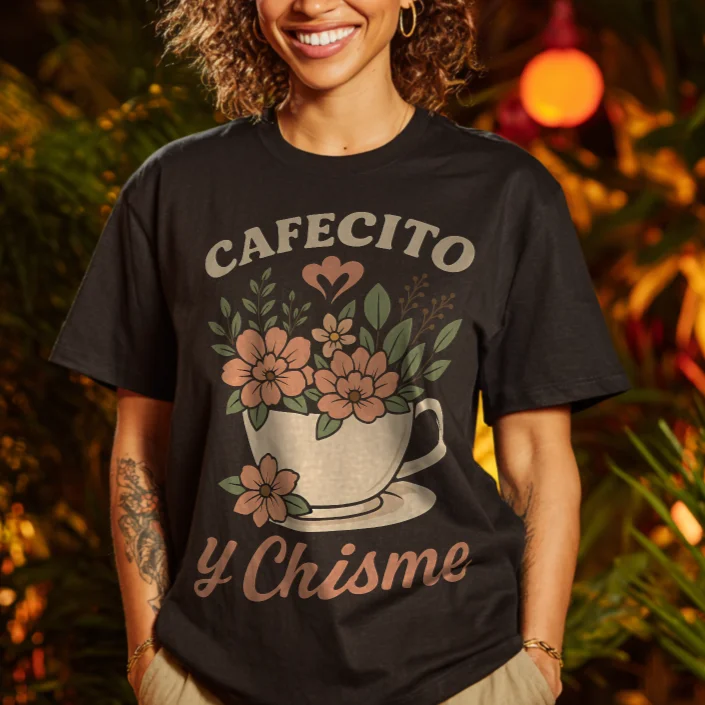 Cafecito y Chisme Camiseta Unisex product image (2)