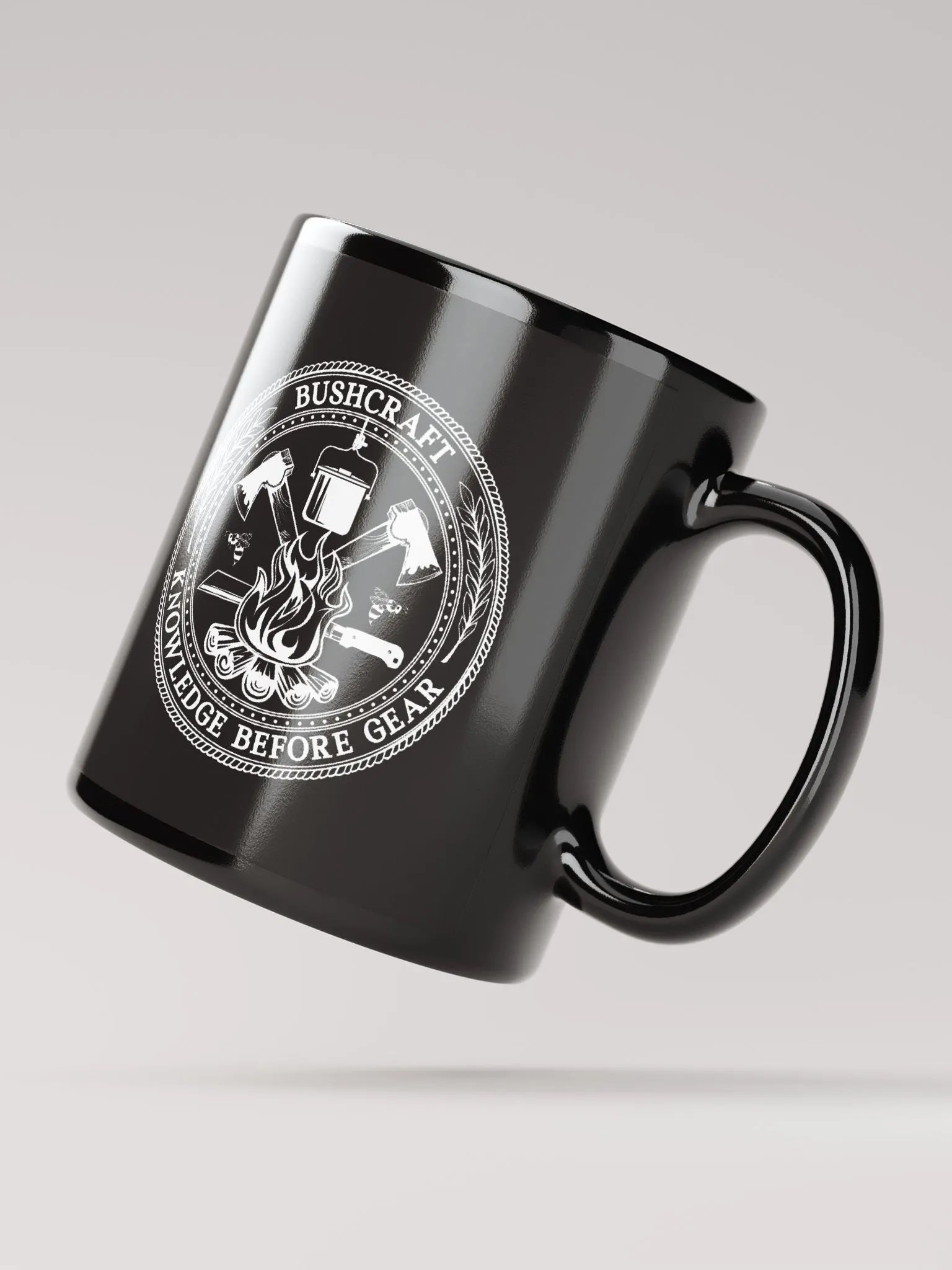Bushcraft Coffee Mug (Black) product image (2)
