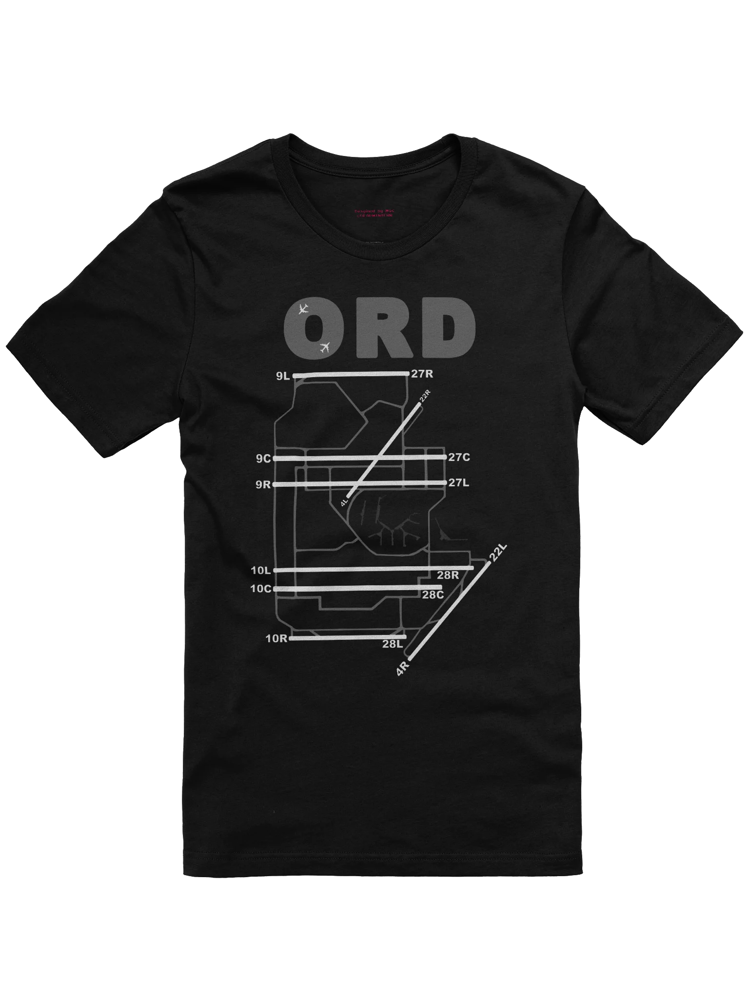 O'Hare Airport Chicago Runway Diagram Shirt product image (1)