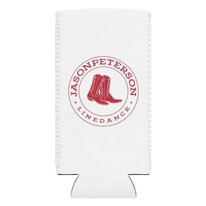 JPLinedance Red on White Coozie product image (1)