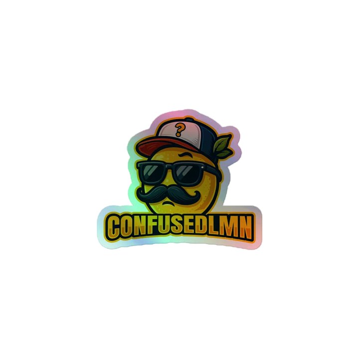 ConfusedLMN Holographic Sticker product image (1)