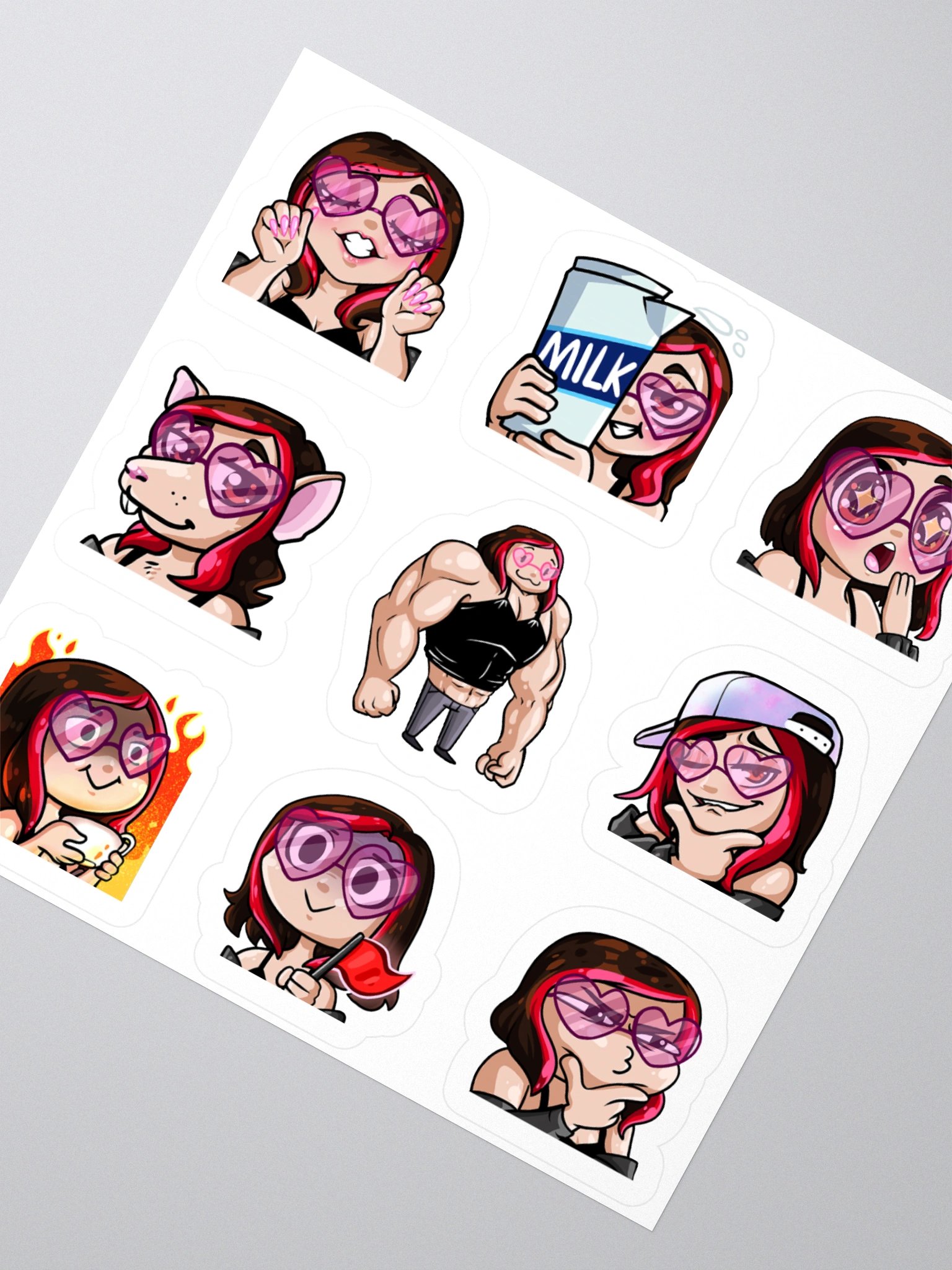 Human1 Emotes [Pack 2] || Kiss Cut Stickers product image (2)