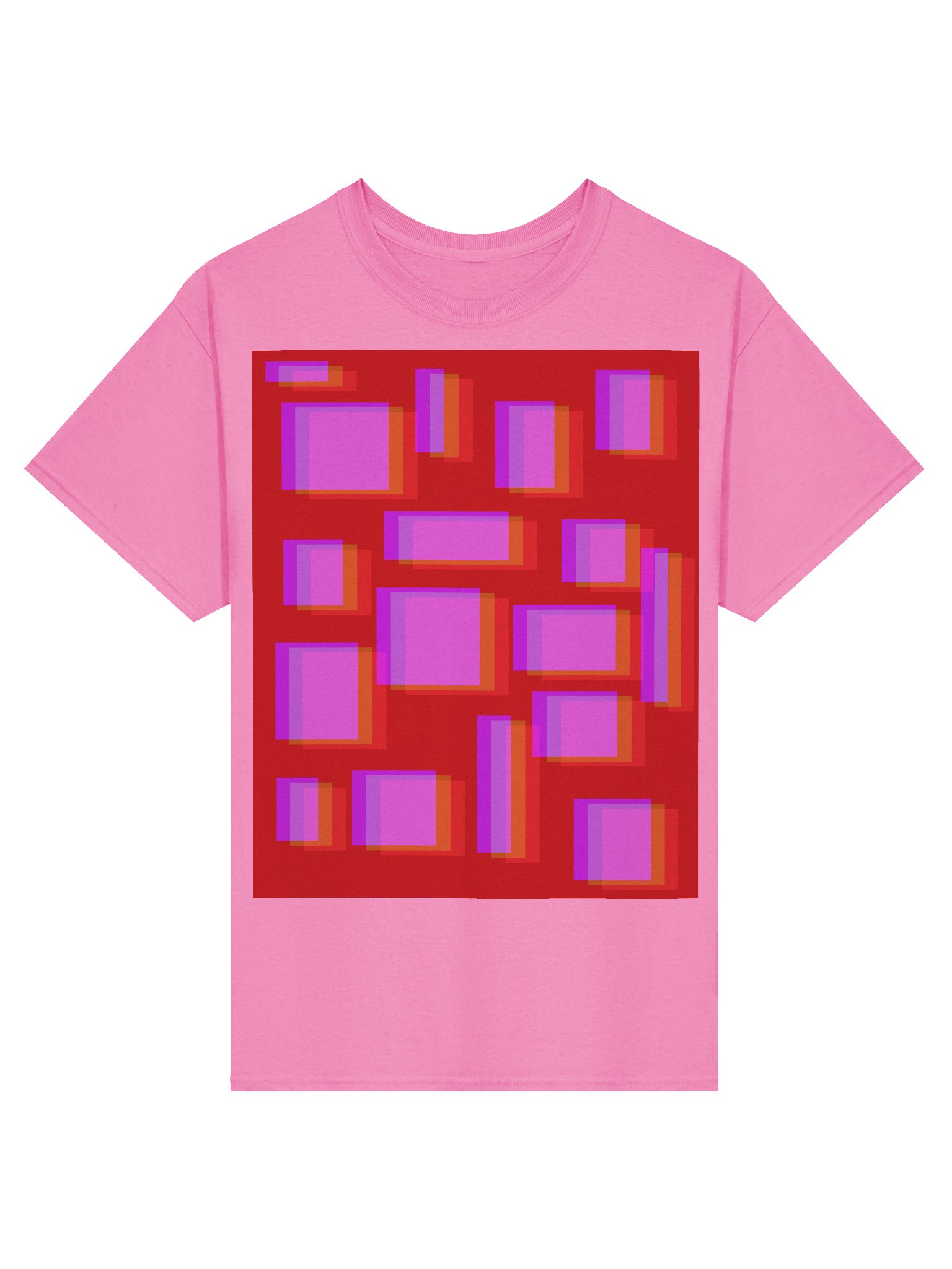 Vibrant Layered Rectangles T-Shirt product image (1)