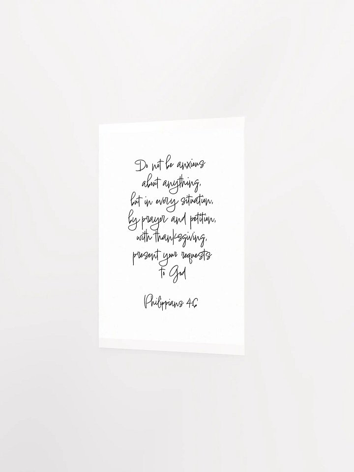 Do Not Be Anxious About Anything - Print product image (2)