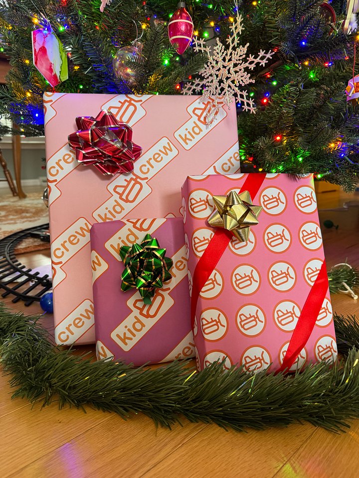 Blush color gift wrap - 3 sheets product image (1)