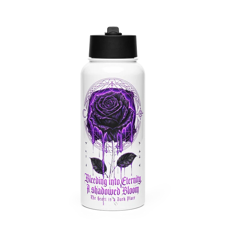 Neon Gothic Rose 32oz Straw Bottle product image (1)