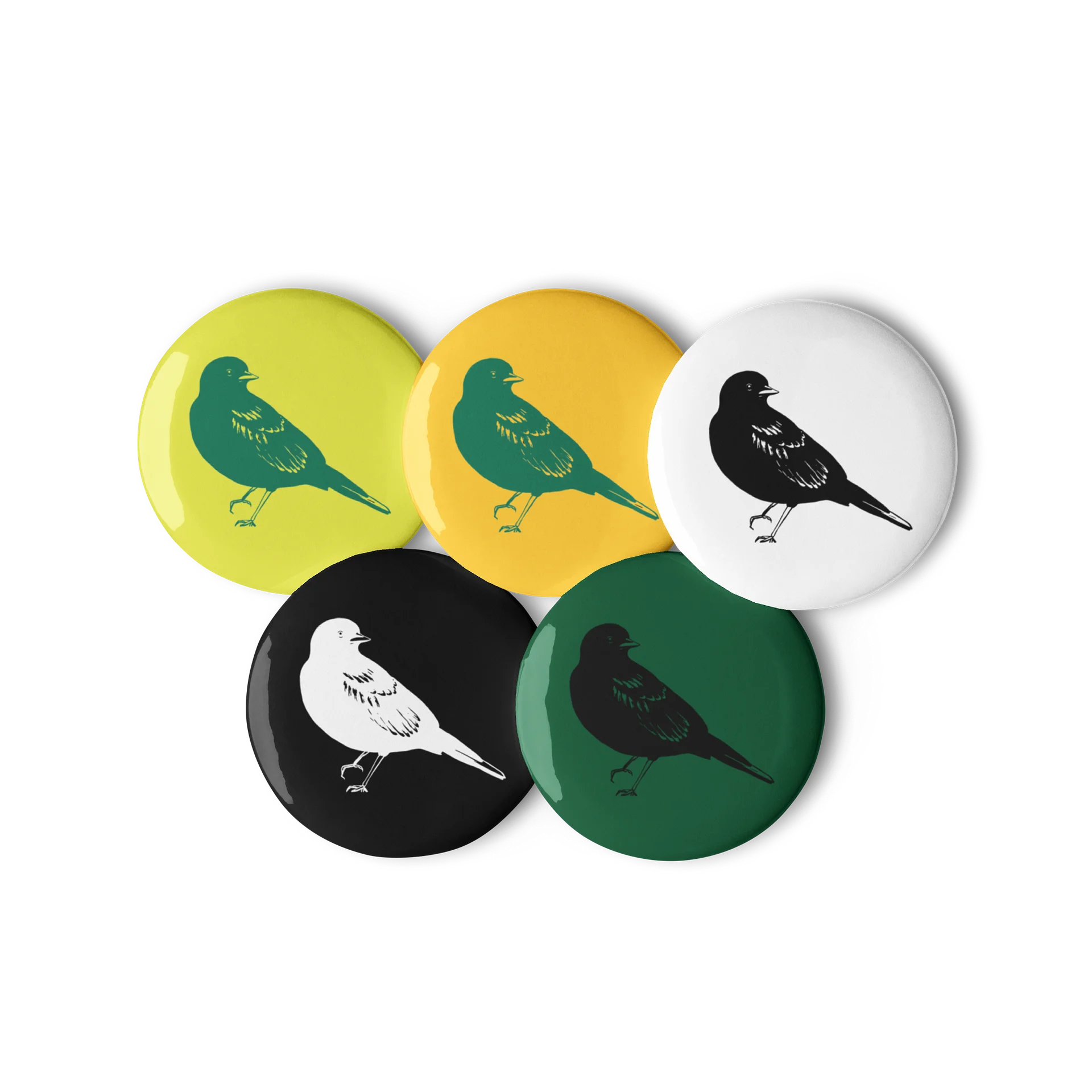 The Wandering Nightingale Pin Collection - Pin Buttons Set product image (7)