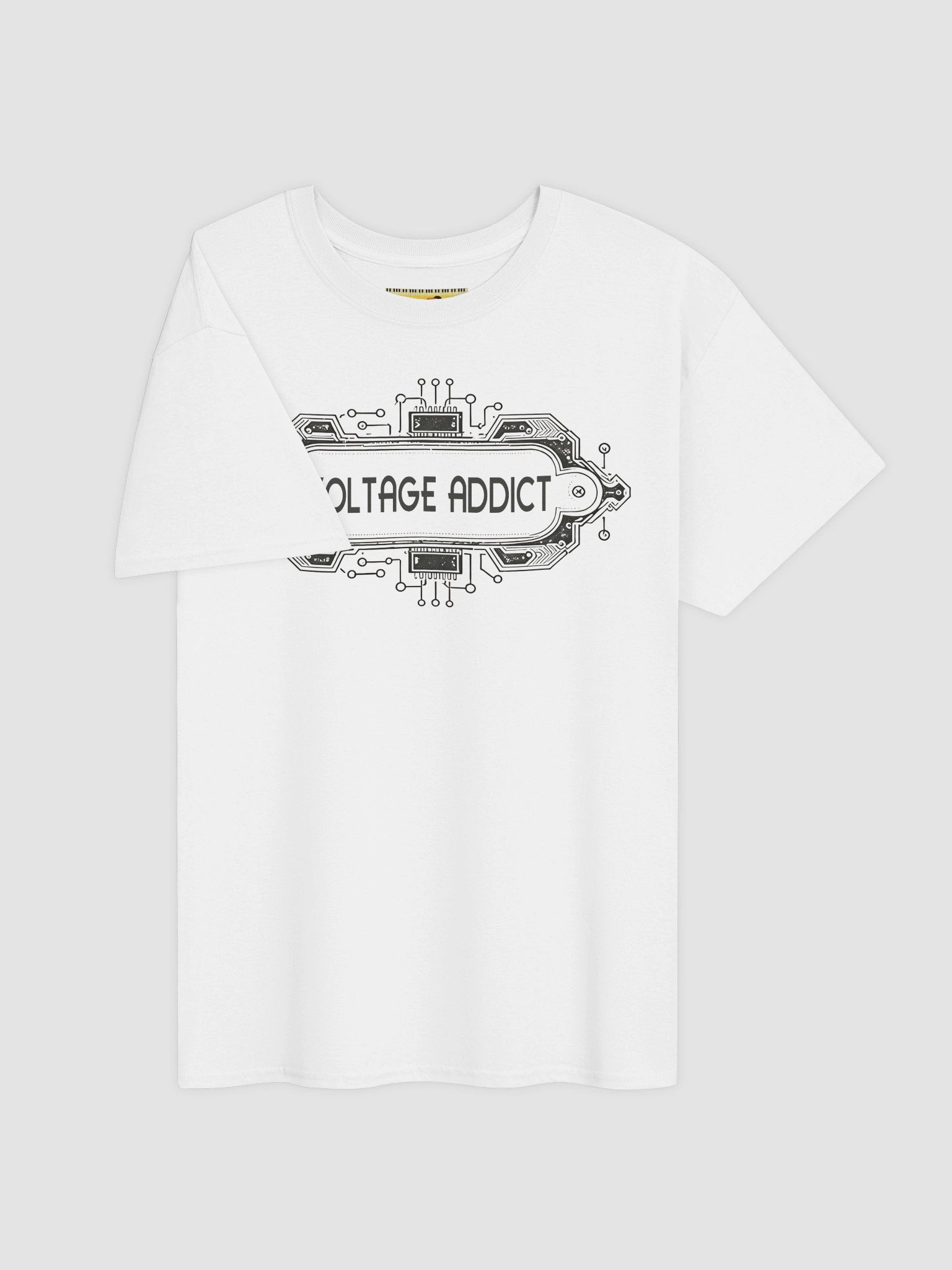 VOLTAGE ADDICT, by Frank Fonik Unisex t-shirt product image (3)
