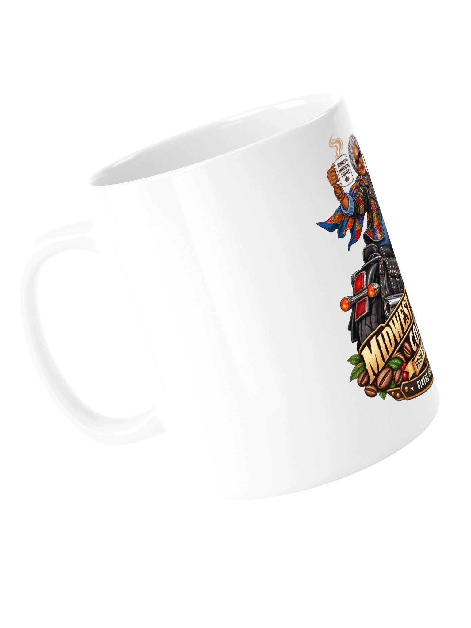 American Grandma Biker Coffee Mug | Bikers Drink Coffee Too – Midwest American Coffee product image (5)
