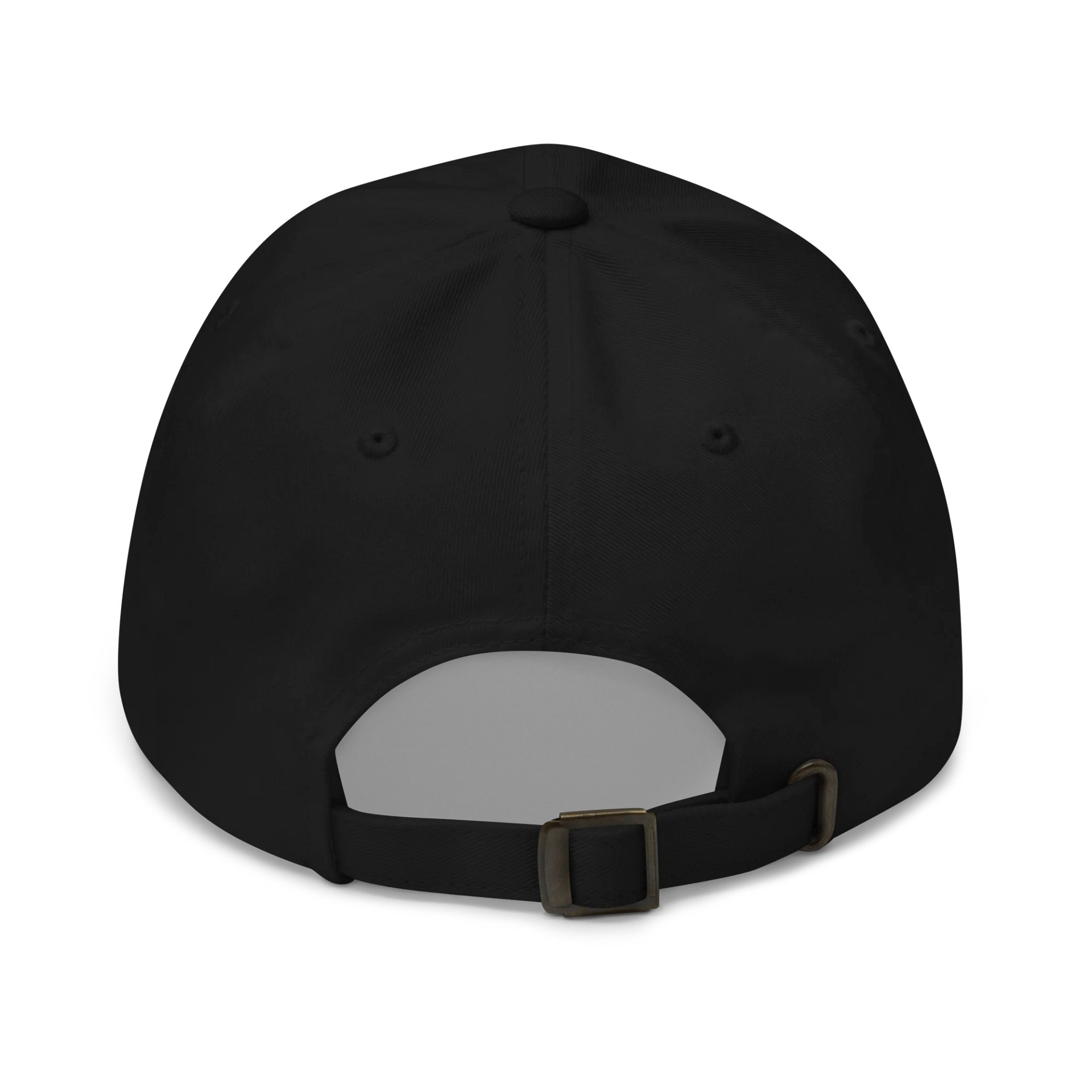 Classic Dad Hat- Solid Black, White Script product image (6)
