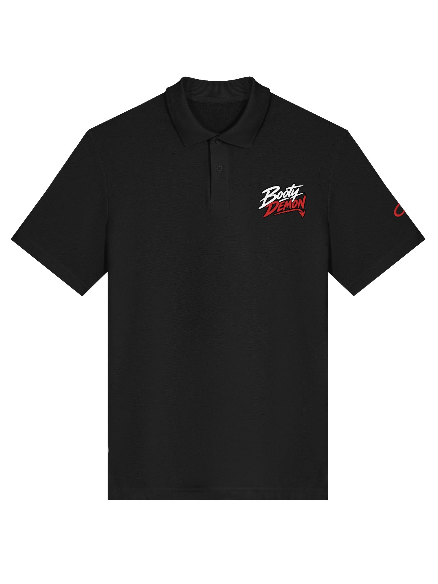 Booty Demon Script Men's Embroidered Polo product image (1)
