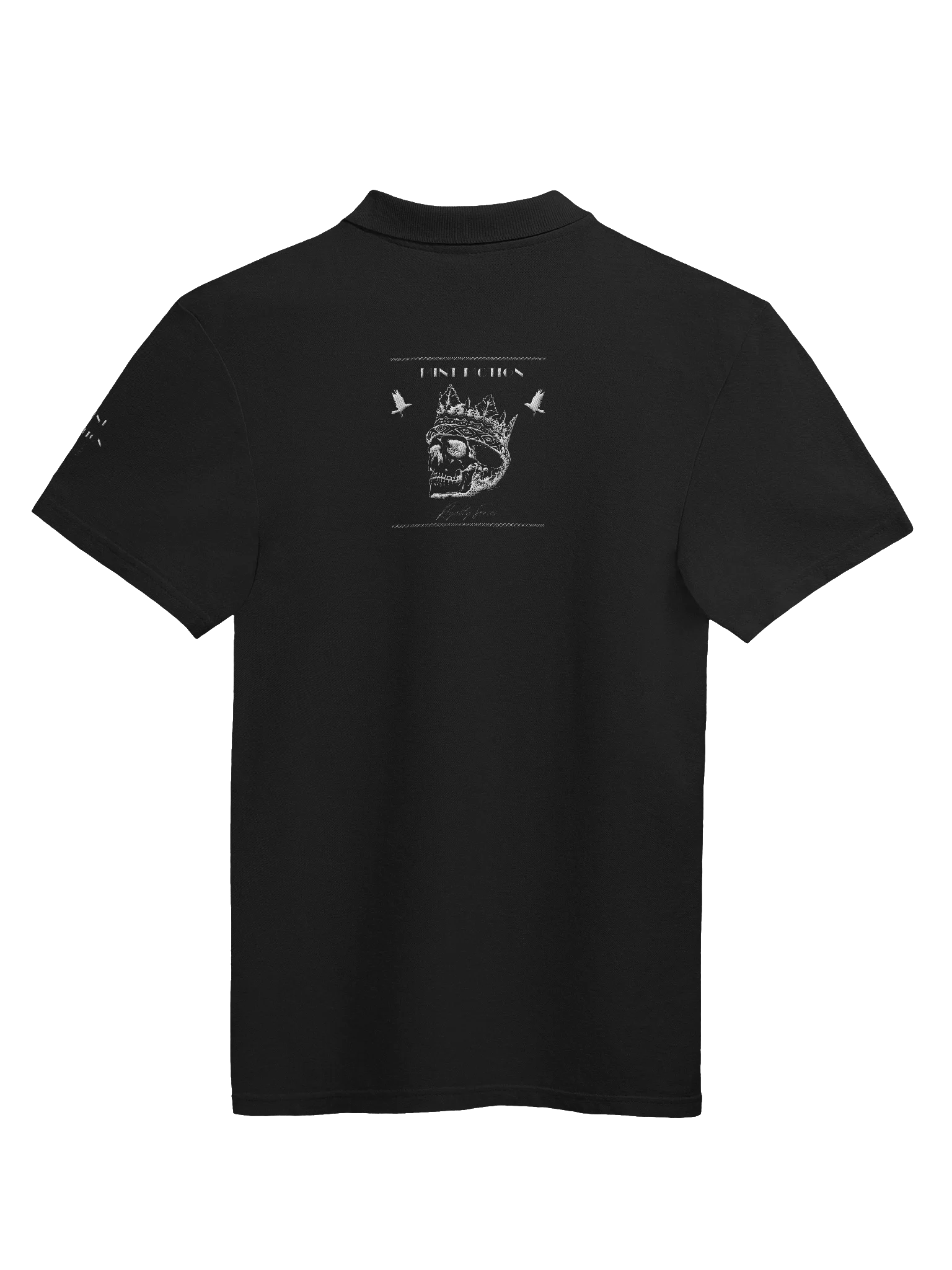 Royalty Series White Print Premium Polo Shirt product image (3)