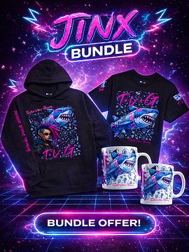 JINX Bundle – Ultimate TVG Streetwear & Collector Mug Pack