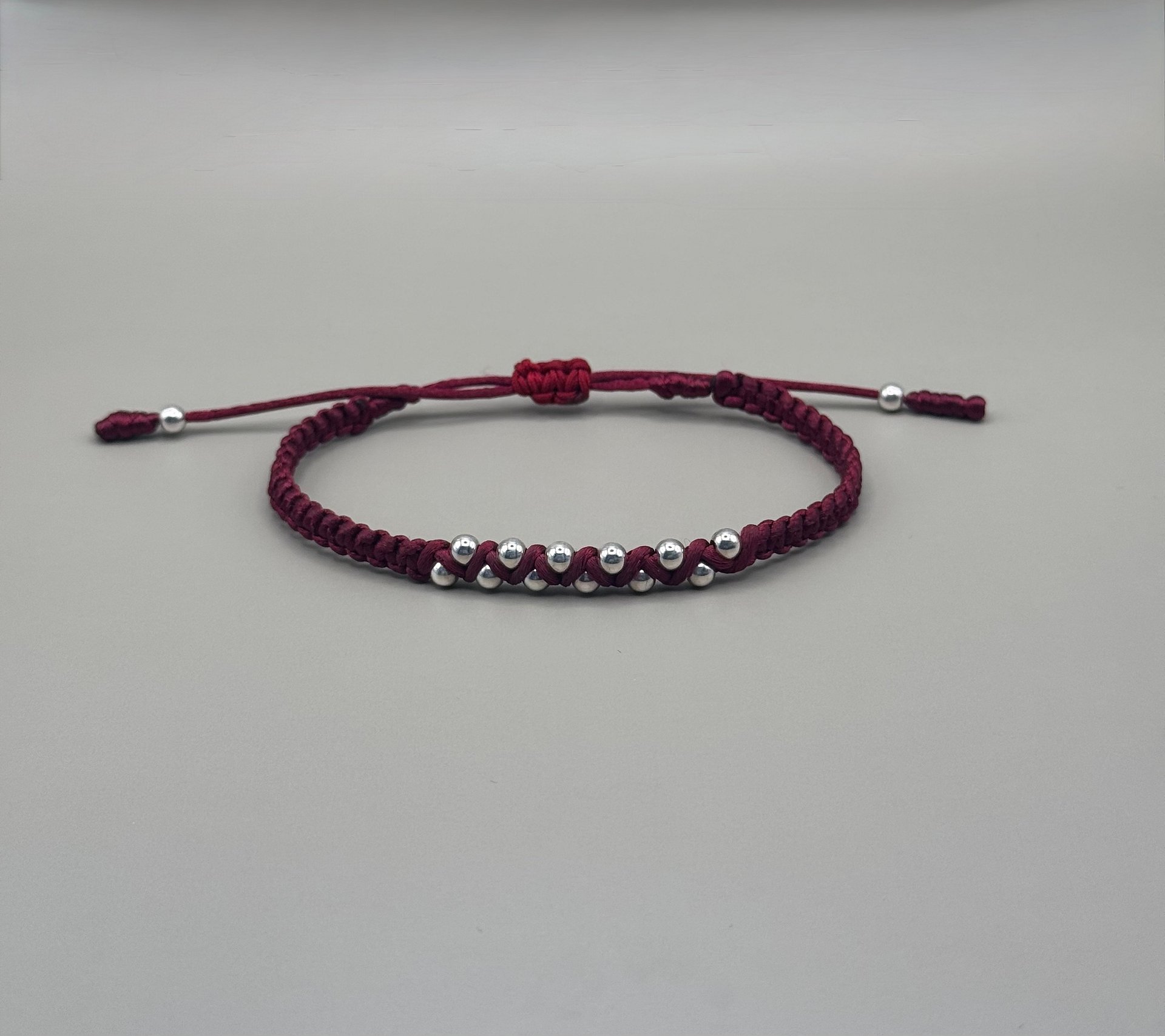 Burgundy | Mini Silver Zigzag product image (1)