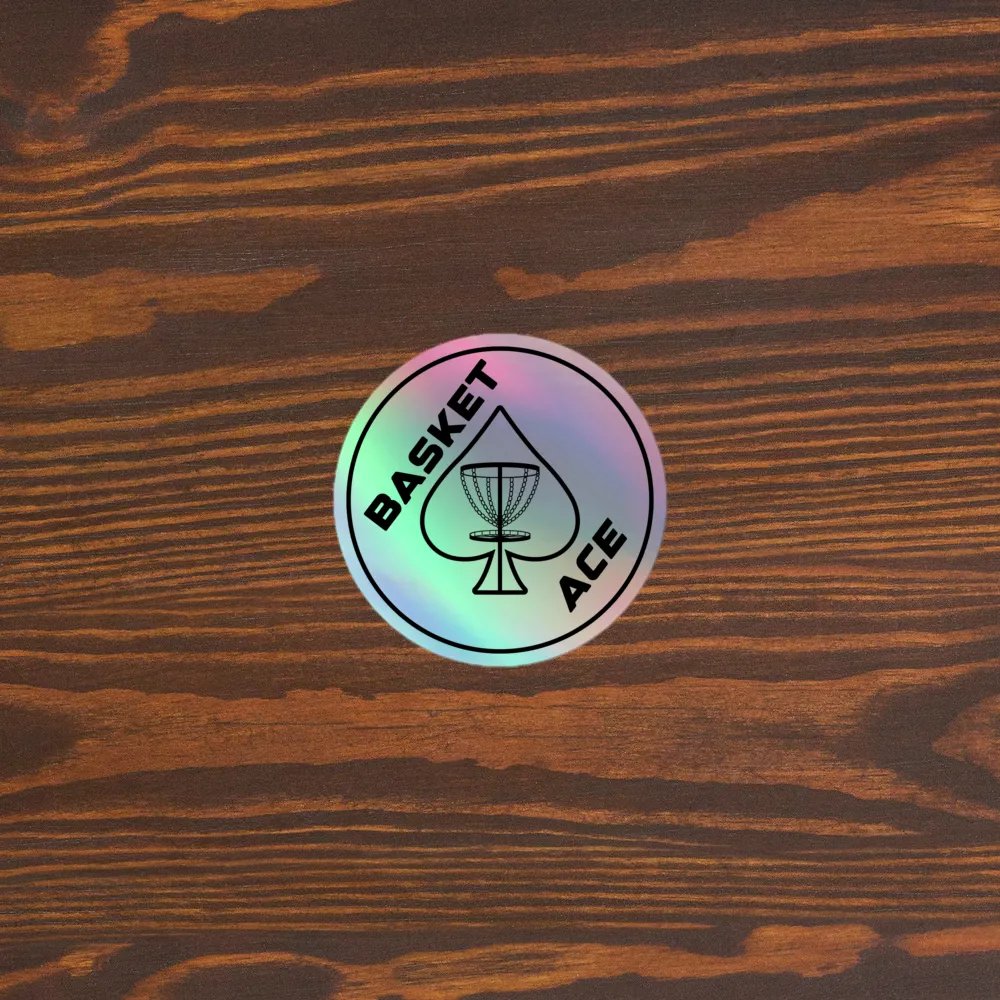 Basket Ace (Circle) Holographic Sticker product image (5)