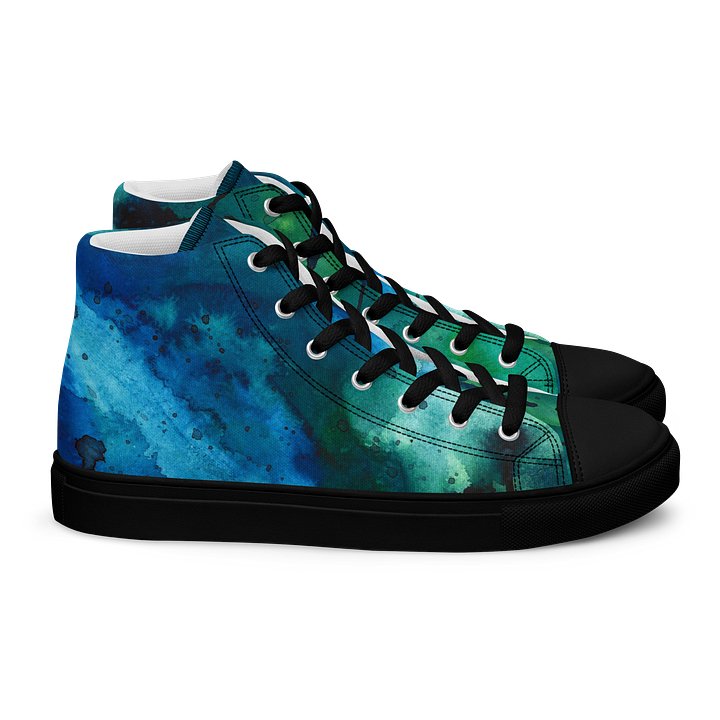 Coherence - Women's Unique Canvas Shoes with Watervolour Design product image (2)