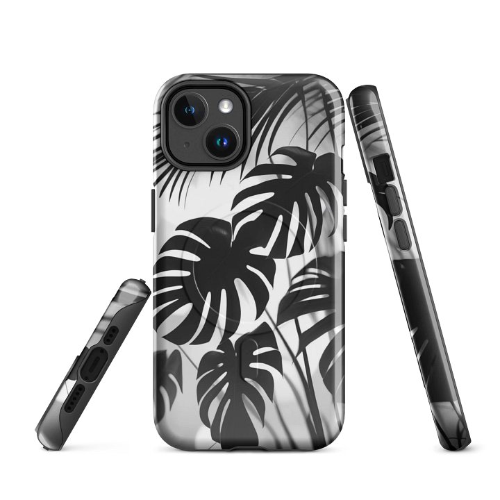 Tropical Monstera Tough Magnetic MagSafe® iPhone® 14, 15, 16, 17, Pro, Pro Max, Plus Cases. product image (1)