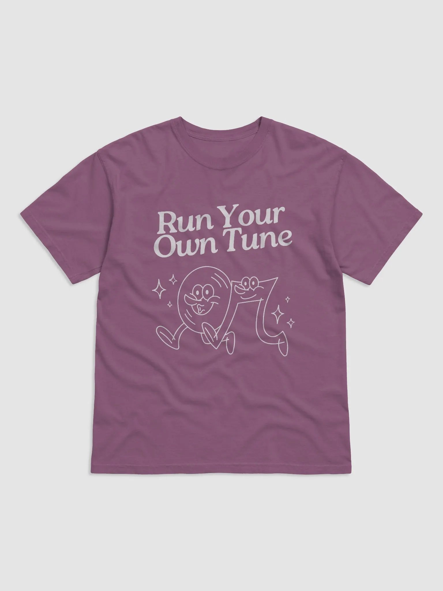 Run your own tune Smiley Tee product image (11)