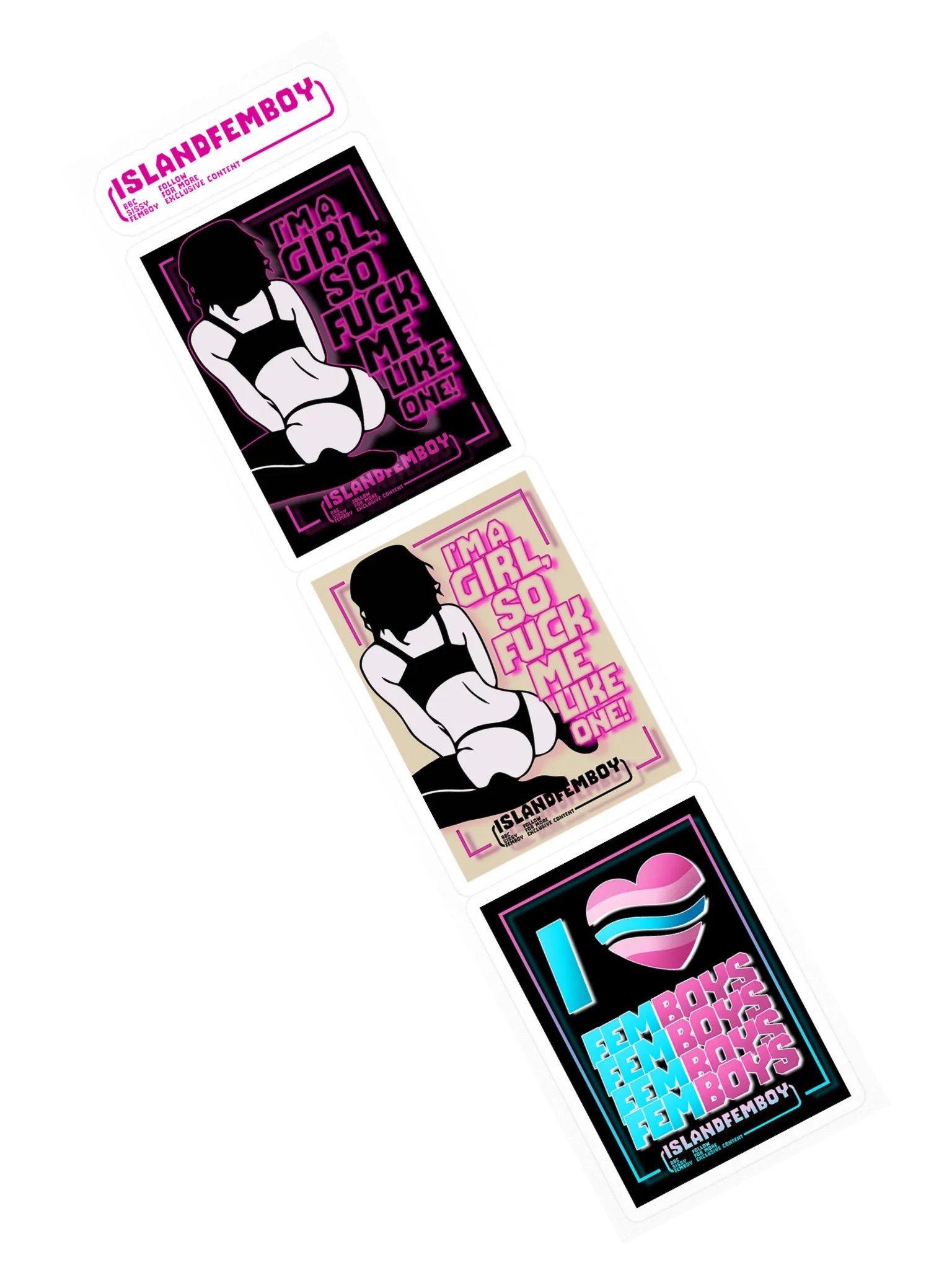 ISLANDFEMBOY : Sissy Sticker Pack : Femboy : Twink product image (3)