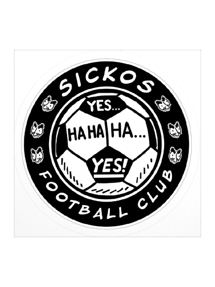 Sickos FC Shield Sticker - Version 2 (3 Sizes) product image (1)
