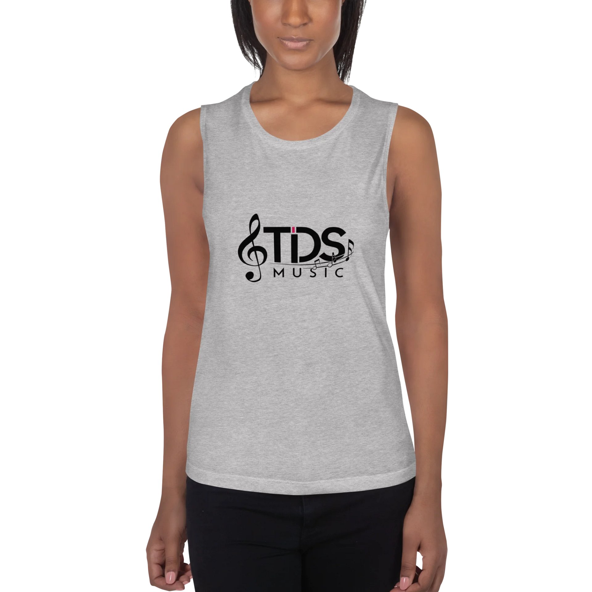 Women's TDS Music Flowy Muscle Tank - Lightweight, Regular Fit product image (1)