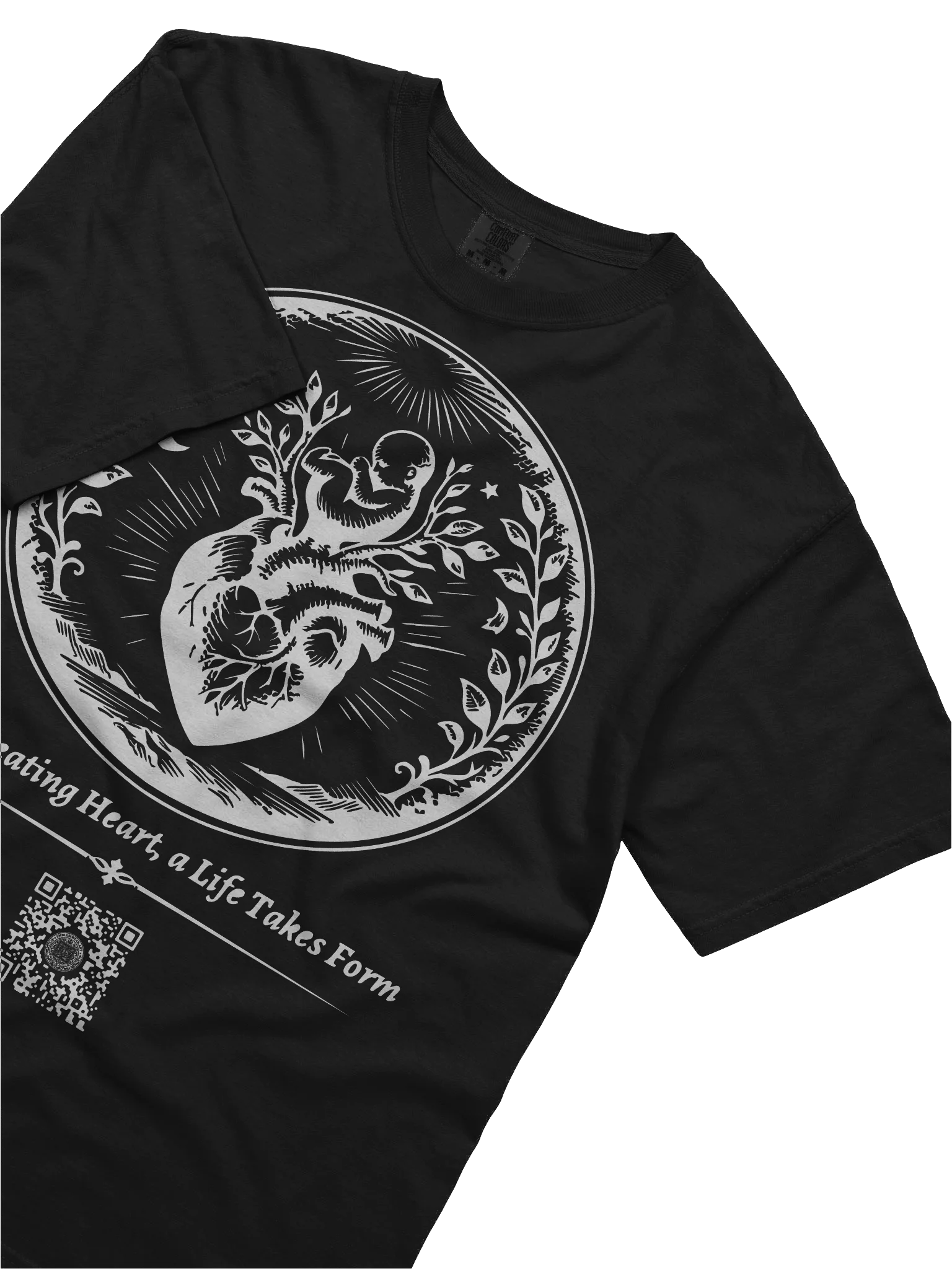 Beating Heart of Life (White on Black/Color) product image (5)