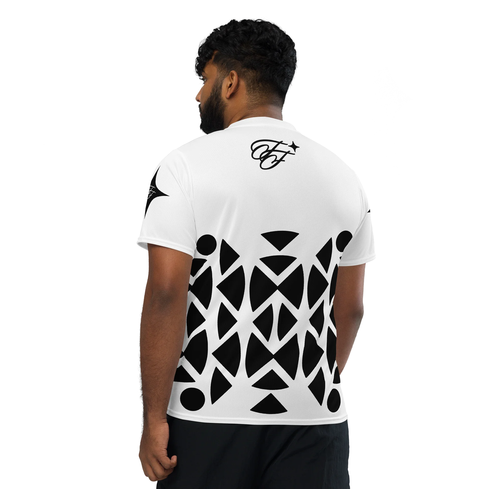 F&F Script V-neck Sports Jersey product image (3)