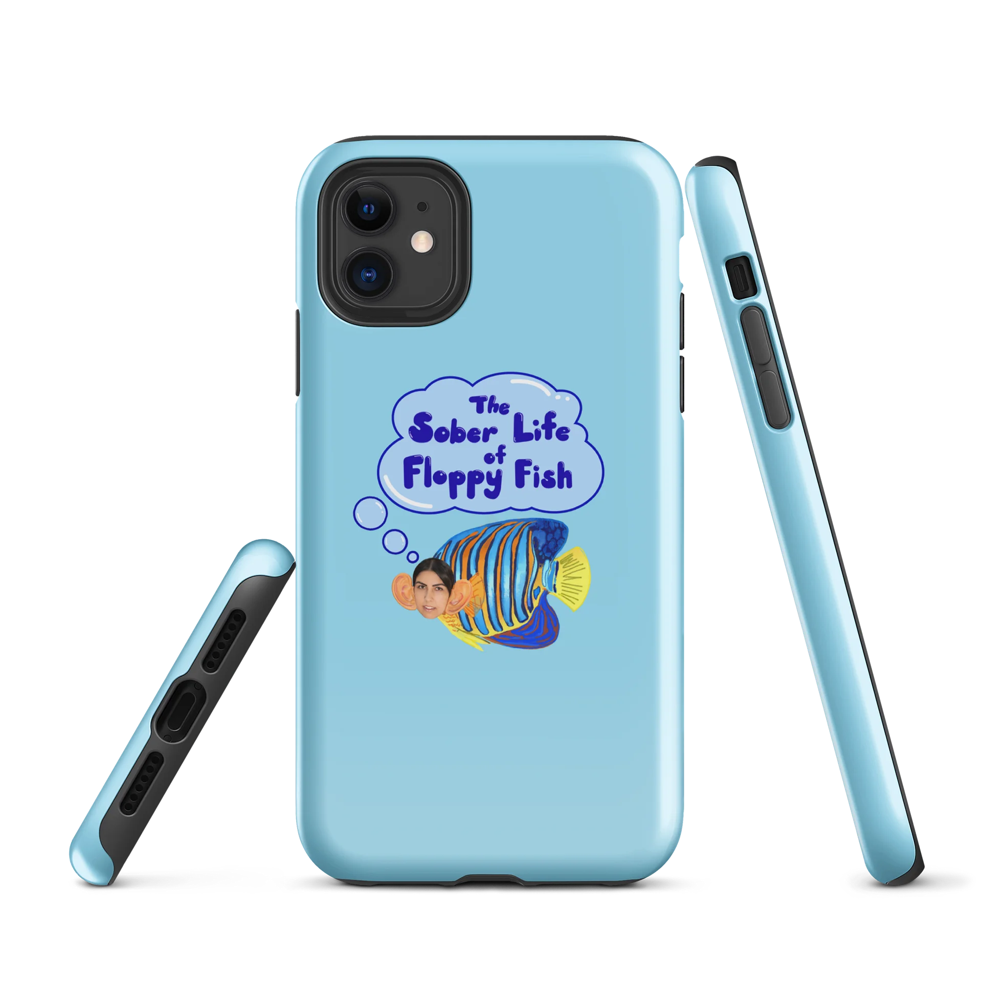 Sober Floppy Fish iPhone Case product image (1)