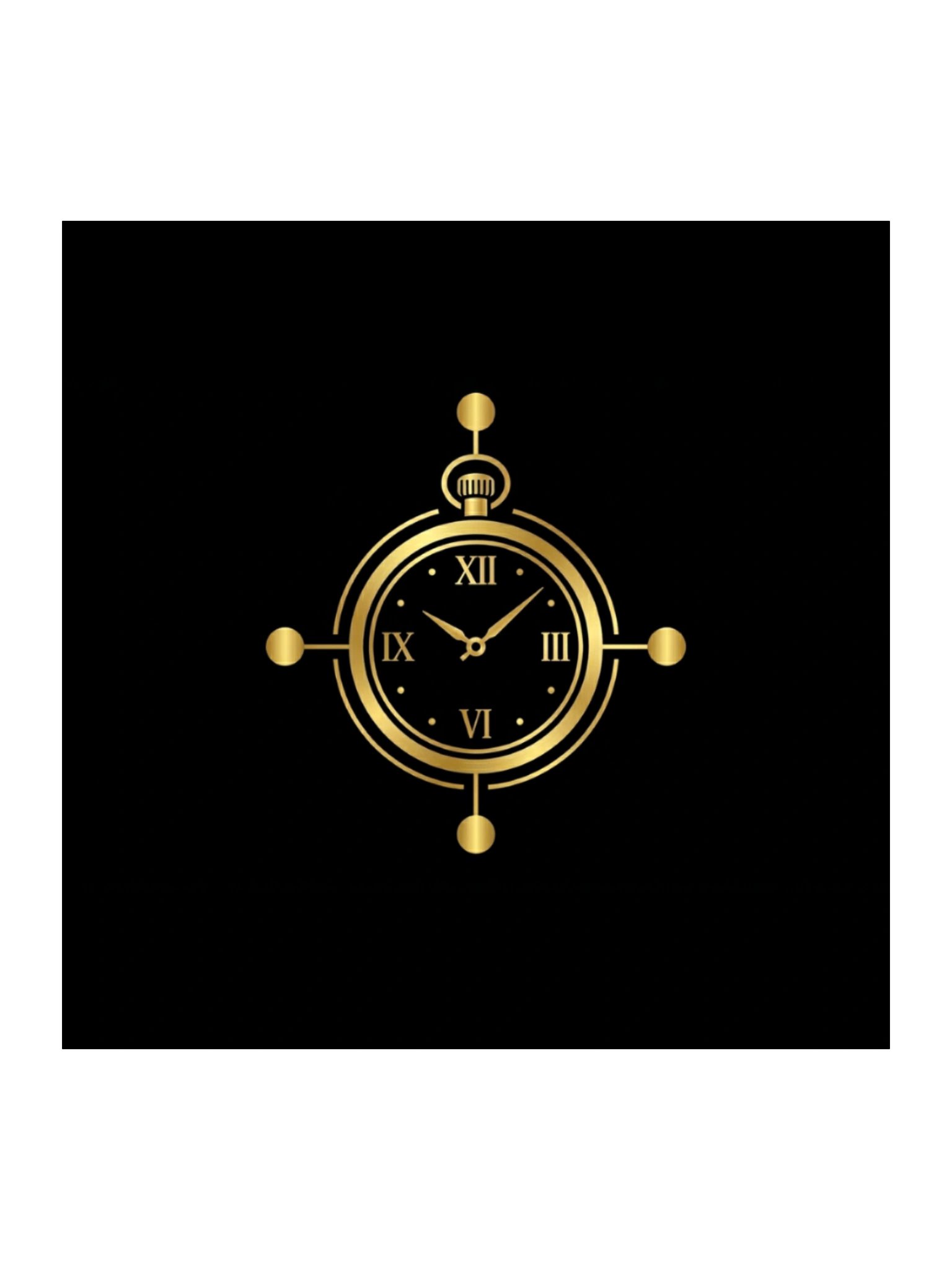 Golden Nautical Compass Sticker Set product image (1)