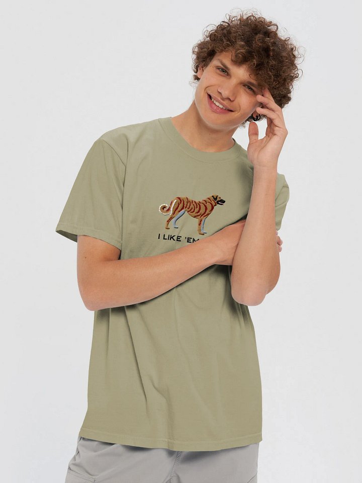 I Like 'Em Big T-Shirt(Embroidered) of an Anatolian Shepherd Dog(Brindle) product image (2)